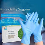 Disposable Nitrile Glove Blue Doctor Dental Powder Free Rubber Inspection Food Processing Thickening Anti Slip Waterproof Clean Oil Resistant Glove