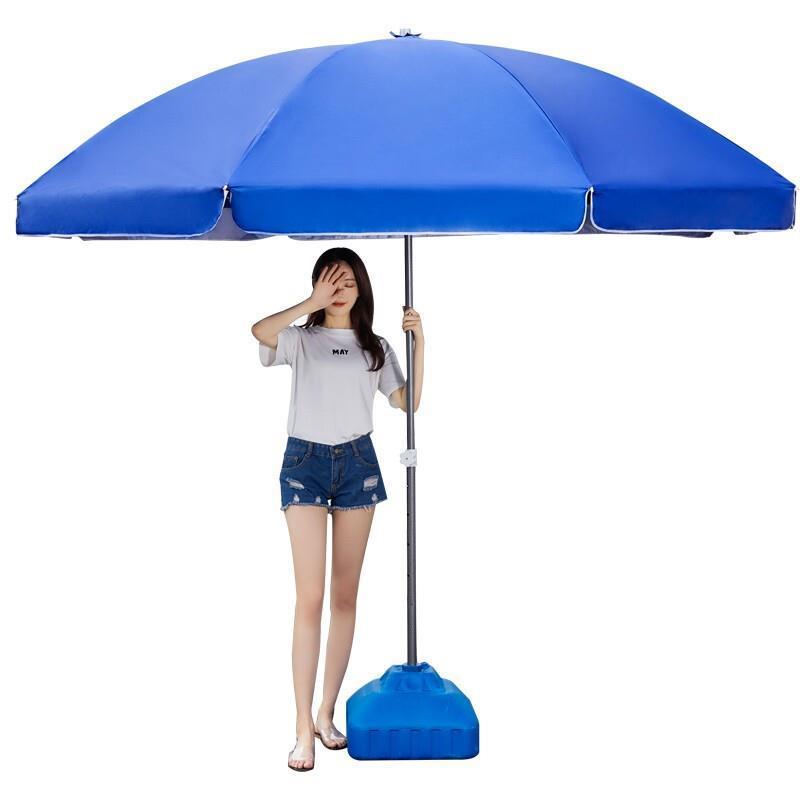 Outdoor Sunshade Umbrella Sun Umbrella Large Umbrella Stall Umbrella Straight Pole Courtyard Umbrella Big Round Umbrella Publicity 1.8m