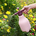 Pressure Type Watering Flower Spray Bottle Small Watering Pot Atomizing Spray Bottle Horticultural Plastic Watering Kettle Household Watering Pot 1.5 Liter Pink