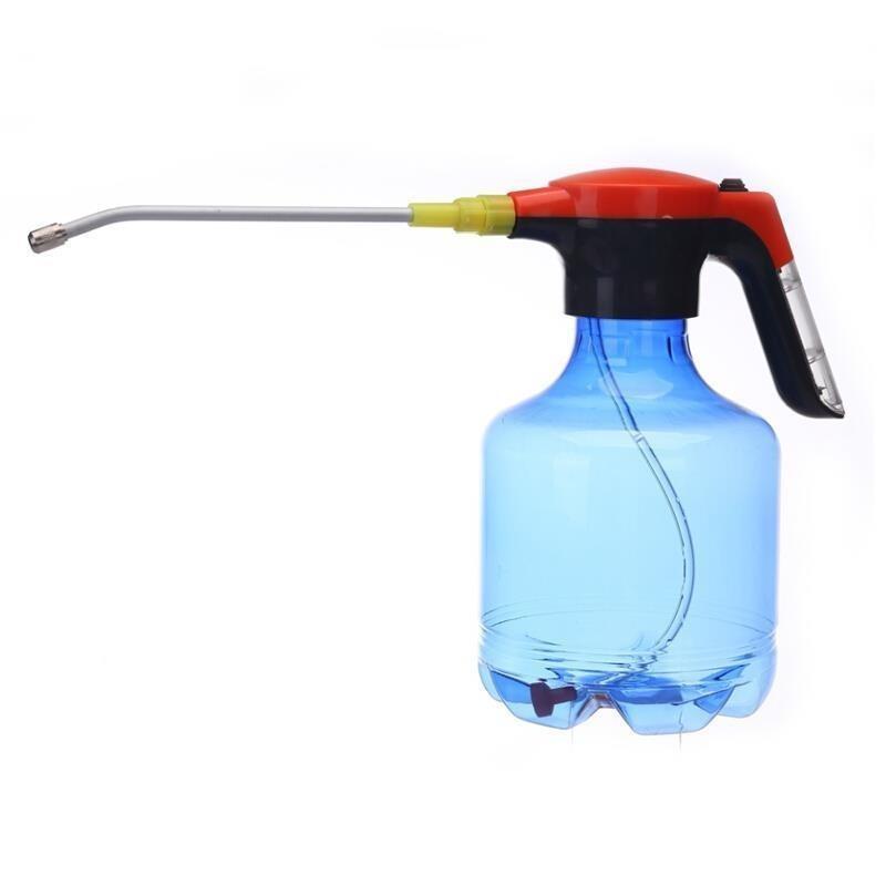 Blue 3L Electric Spray Pot Large Charge Electric Transparent Spray Sprayer Lithium Battery Gardening Flower Watering Kettle Household High-pressure Watering Kettle