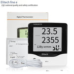 Digital Temperature And Humidity Meter With Electronic Clock Alarm Clock Indoor And Outdoor Thermometer