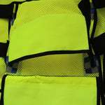 Motorcycle Riding Reflective Vest Safety Protective Clothing Multifunctional Emergency Rescue Reflective Vest Security Vest - Fluorescent Yellow M