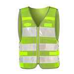 Reflective Vest Construction Fluorescent Vest Grid Traffic Safety Protective Clothing