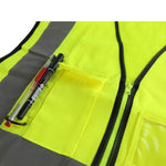 Reflective Vest Sanitation Suit Safety Vest Fluorescent Vest Protective Suit Safety Work Suit for Outdoor Working Night Riding Running