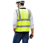 Reflective Vest Summer Breathable Mesh Safety Vest Traffic And Road Administration Vest Fluorescent Yellow