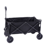 Collapsible Picnic Camping Cart, Folding Utility Beach Wagon, Garden Trolley Cart With Telescoping Handle-For Shopping Camping Garden Beach Grocery