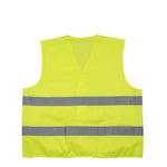 Reflective Vest Fluorescent Vest Highway Construction Site Reflective Vest Light Comfortable Reflective Strip Work Vest Yellow Free Size