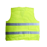 Reflective Vest Fluorescent Vest Highway Construction Site Reflective Vest Light Comfortable Reflective Strip Work Vest Yellow Free Size