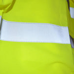 Reflective Vest Fluorescent Vest Highway Construction Site Reflective Vest Light Comfortable Reflective Strip Work Vest Yellow Free Size