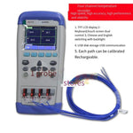 Portable Multi-channel Temperature Tester 4-channel Recorder Thermocouple Hygrometer Thermometer