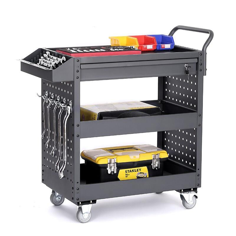 Tool Car Trolley Multi Function Shelf Auto Repair Drawer Industrial Hand Push Tool Car