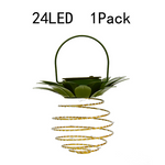 Solar Pineapple Lantern Iron Lantern LED Copper Wire Lamp String Outdoor Waterproof Garden Decorative Hanging Lamp 24/30/60 LEDs