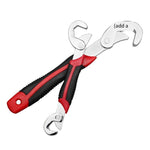 6 Pieces 2-piece Set Multi Purpose Wrench Flexible Open-end Wrench Fast Pipe Wrench Multi-function Wrench Multi-purpose Pipe Wrench (Red And Black)