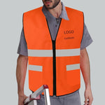 Orange Sanitation Vest Reflective Vest Garden Road Construction Work Clothes Construction Road Safety Clothes