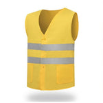 15 Pieces Increase Railway Reflective Vest Reflective Vest Environmental Sanitation Construction Reflective Vest Reflective Safety Clothing Yellow Cloth Gray Bar Free Size