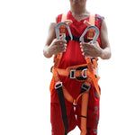 Construction Of Double Hanging Points And Double Hooks On The Back Of Five Point Rock Climbing Fire Fighting System For High Altitude Work Safety Belt