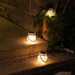 Solar Lamp Floor Lamp Household Garden Lamp Outdoor Night Market Lamp Waterproof LED Garden Lamp Cracked Glass Lamp