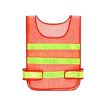 25 Pieces Reflective Clothing Reflective Vest Fluorescent Orange Mesh Car Traffic Safety Warning Vest Sanitation Construction Duty Cycling Safety Clothing