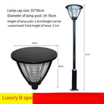 Solar Lamp Outdoor Lighting Courtyard Lamp Outdoor Waterproof LED Street Lamp Garden Villa Community Road Super Bright High Pole 3m Outdoor Street Lamp Type