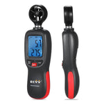 ECVV Handheld Mini Anemometer Digital Wind Speed Measurement Wind Temperature Tester  LCD Display Air Flow Velocity Wind Meter For Measuring Wind Speed, Temperature