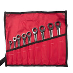 Open Ratchet Wrench Set Fixed Head Box Open Wrench Repair Tool Set Chrome Vanadium Steel 9 Piece Of A Set 8-19mm