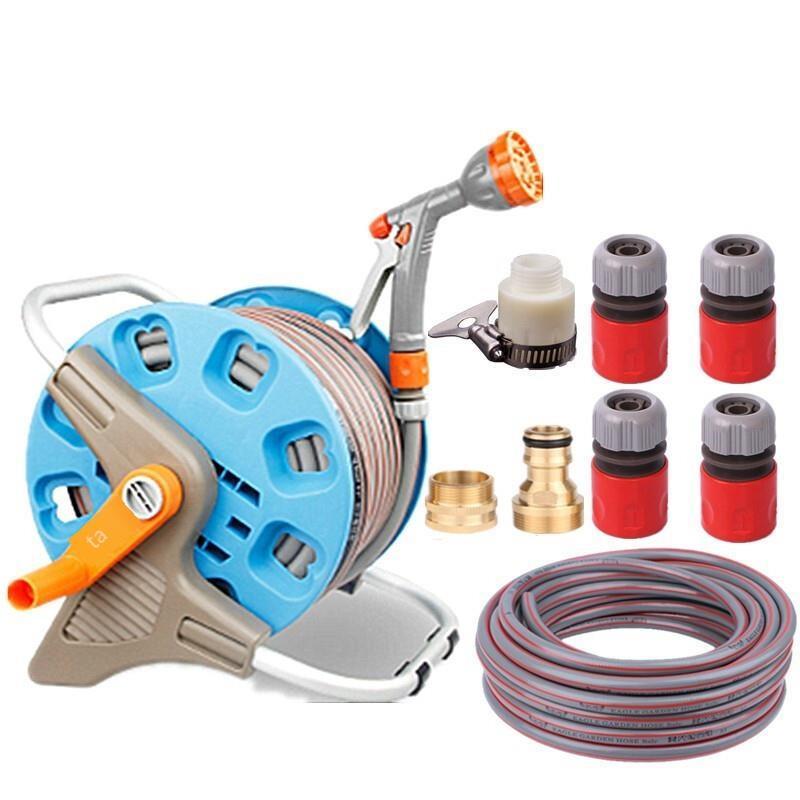 Free Installation Multifunctional Storage Set 60m Explosion-proof Water Pipe Flower Watering Hose Set Household Vegetable Watering Gun Garden Watering Artifact Household Gardening Multifunctional Car Wash Rush