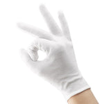 White Gloves Etiquette Gloves Stationery Gloves 12 Pairs Of Thin Cotton Driving Gloves Driver Antiskid Reception Review Performance Student Flag Raising Plate Bead Work Labor Protection White Gloves [12 Pairs] Etiquette Gloves Stationery Gloves Driver