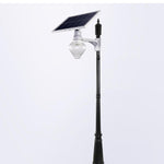 Solar Street Lamp 3m Pole Courtyard Lamp Outdoor Pole Project Street Lamp With Remote Control 3m 12w Silver