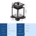 Solar Lamp Outdoor Landscape Lamp Courtyard Lamp Candle Lamp LED Lawn Lamp Household Outdoor Waterproof Garden Decorative Lamp Candle