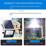 Dual Color Solar Lamp Projection Lamp Household Waterproof Outdoor Street Lamp Villa Courtyard Sub Lamp LED Energy-saving Light Remote Control