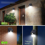 Solar Lamp Outdoor Human Body Induction Wall Lamp Household Super Bright Courtyard Lamp New Rural Outdoor Lighting Street Lamp Waterproof Garden Lamp