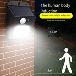 Solar Lamp Outdoor Human Body Induction Wall Lamp Household Super Bright Courtyard Lamp New Rural Outdoor Lighting Street Lamp Waterproof Garden Lamp