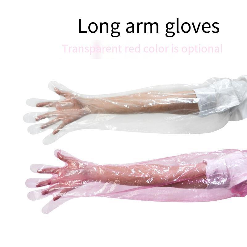 Animal Disposable Long Arm Gloves Thickened And Lengthened Breeding Equipment And Instruments 85 CM * 50 Pieces Per Bag