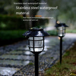 Solar Lamp Lawn Lamp Outdoor Garden Courtyard Lamp European Villa LED Landscape Floor Lamp White Light Version