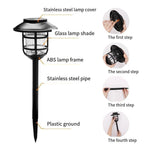 Solar Lamp Lawn Lamp Outdoor Garden Courtyard Lamp European Villa LED Landscape Floor Lamp White Light Version