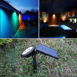 Solar Lawn Lamp Inserted Into The Ground Tree Lamp Outdoor Waterproof LED Spotlight Wall Lamp Courtyard Garden Landscape Lamp