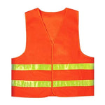 20 Pieces Reflective Vest Vest Lattice Environmental Sanitation Vest Construction Riding Warning Reflective Vest Environmental Sanitation Overalls Can Be Printed Fluorescent Orange Vest Orange