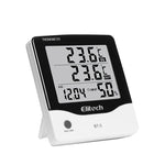 Digital Temperature And Humidity Meter With Electronic Clock Alarm Clock Indoor And Outdoor Thermometer