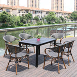 Outdoor Table And Chair Rattan Chair Outdoor Leisure Balcony Tea Table Table And Chair Set Coffee Shop Table And Chair Rattan Chair Five Piece Set