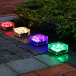 Solar Lamp Outdoor Courtyard Lamp Waterproof LED Villa Garden Lawn Lamp Colorful Buried Lamp Stair Decorative Lamp 4 Large Warm Light