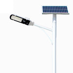 20W LED Solar Street Lamp Waterproof IP65 Street Light with 40 Lamp Beads Outdoor Courtyard Lighting Remote Control Lamp (including Lamp Pole)