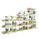 Florist Display Rack Flower Rack Lvluo Flowerpot Rack Floor Type Iron Multi-layer Storage Rack Balcony Fleshy Flower Rack 180*30*145 (four Floors)