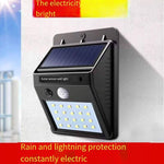 Solar Lamp Household Courtyard Lamp New Rural Wall Lamp Outdoor Waterproof Lightning Protection Super Bright Led Human Body Induction Street Lamp