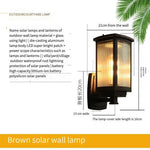 Solar Wall Lamp Outdoor Waterproof Courtyard Lamp Outdoor Gate Garden Villa Household LED Induction Lamp