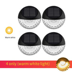 Solar Lamp Courtyard Lamp Outdoor Household Wall Lamp Landscape Lamp Garden LED Decorative Lamp Waterproof Small Night Lamp Wall Washing Lamp 4 Sets