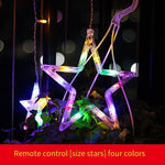 Solar Lamp With Outdoor Courtyard Color Lamp Flashing Lamp String Lamp Remote Control LED Lamp String Garden Villa Decorative Star Lamp 3.5m