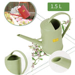 6 Pieces Gardening Tools Simple Flower And Grass Watering Pot Resin Plastic Watering Pot Large Capacity Gardening Watering Pot Alice Brown No Nozzle 1.5L