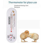 6 Pieces Temperature And Humidity Meter For Breeding And Hatching Chicken House Thermometer Hygrometer White