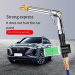 High Pressure Car Washing Water Gun Automobile Telescopic Pipe Flower Watering Artifact Household Nozzle Floor Washing Brushing Tool Pressurization And Pressurization Water Gun Set Balcony Garden Shower Faucet Spray Upgrade [30m After Water Injection]