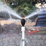 6 Pieces 360 Degree Automatic Rotary Sprinkler Watering Artifact Sprinkling Green Lawn Watering Garden Vegetable Agricultural Cooling Irrigation Sprinkler 4 Points Mcgonagall Sprinkler + Ground Plug + 4 Points Quick Connect